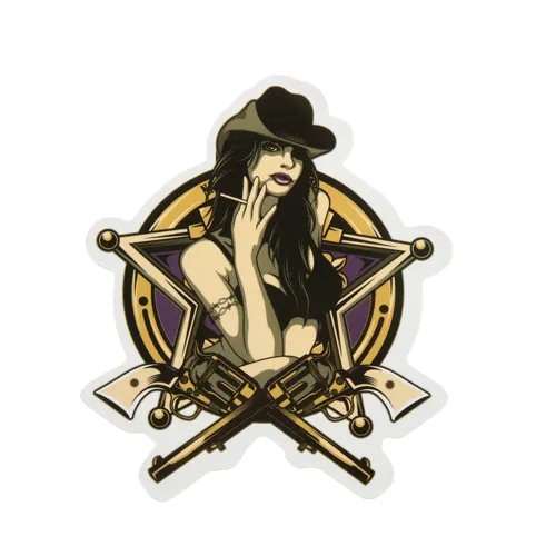 Western Girl Custom Stickers Western Girl Custom Stickers