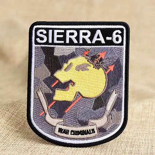 Yellow Skull Embroidered Patches
