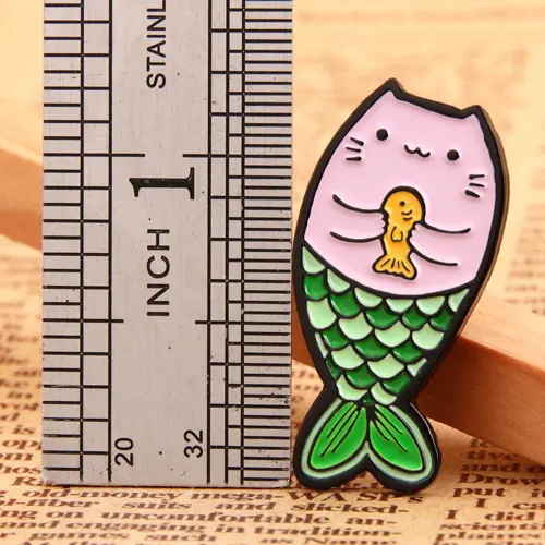 Cat with Mermaid's Tail Custom Pins Cat with Mermaid's Tail Custom Pins