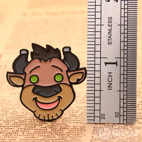 Cartoon Bull Lapel Pins Cartoon Bull Lapel Pins