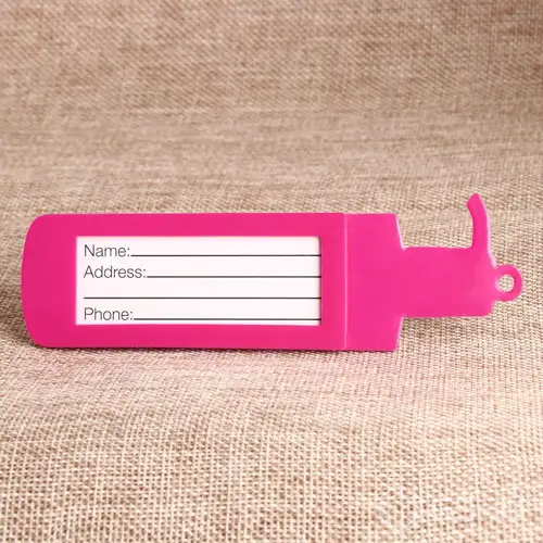 Bottle PVC Luggage Tag Bottle PVC Luggage Tag