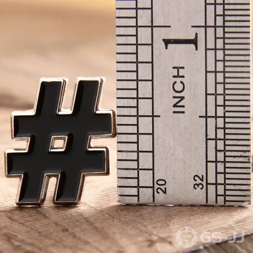 Symbol # Custom Enamel Pins Symbol # Custom Enamel Pins