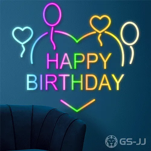 3. Happy Birthday Neon Sign 3. Happy Birthday Neon Sign