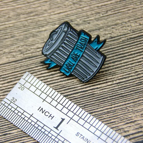 Lapel Pins for Trash Can