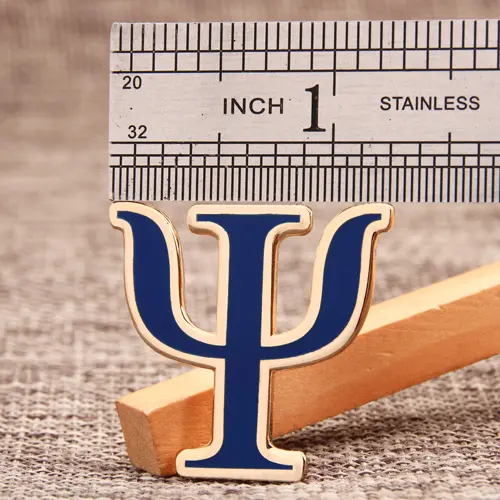 Psi Letter Custom Enamel Pins