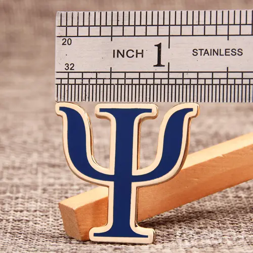 Psi Letter Custom Enamel Pins Psi Letter Custom Enamel Pins