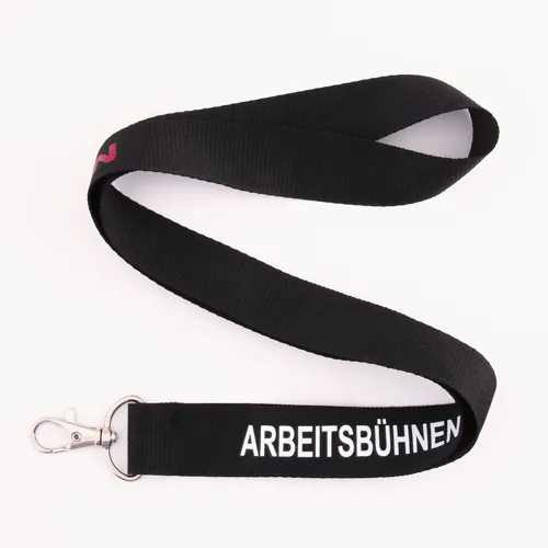 Polyester lanyards for Arbeitsbühnen-Vermietung
