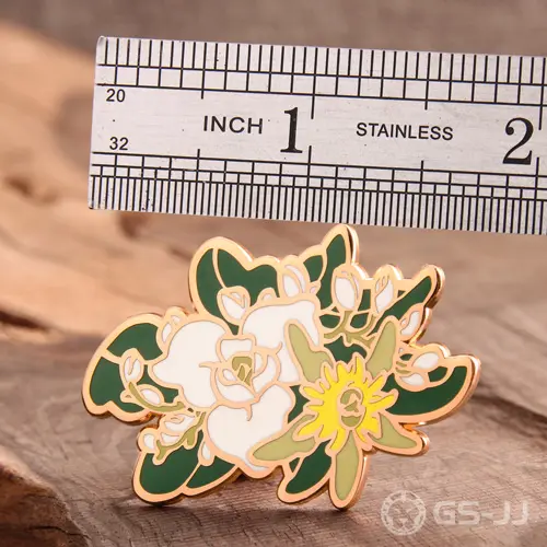 Flower hard enamel pins Flower hard enamel pins