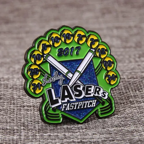 Lady Lasers Baseball Pins Lady Lasers Baseball Pins