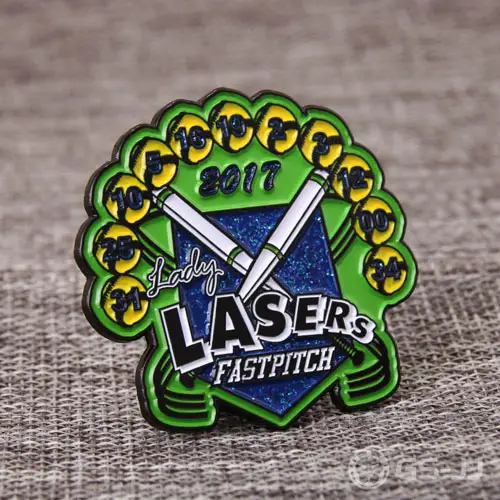 Lady Lasers Baseball Pins Lady Lasers Baseball Pins