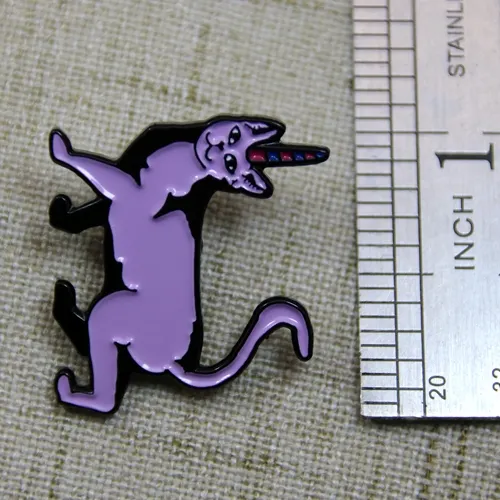 Purple Cat custom lapel pins Purple Cat custom lapel pins