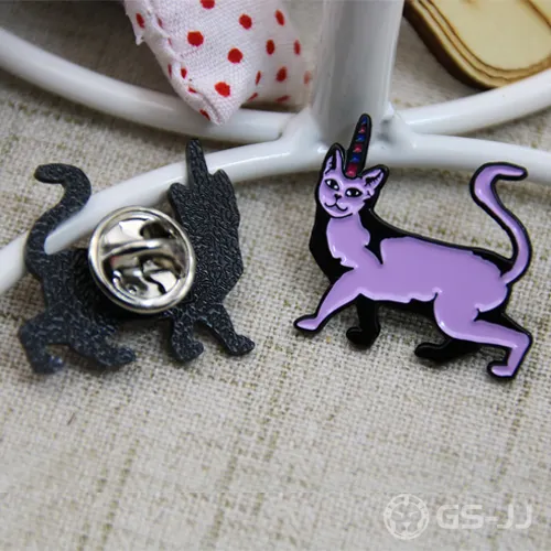 Purple Cat custom lapel pins Purple Cat custom lapel pins
