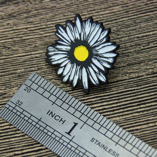 White Chrysanthemum Lapel Pins