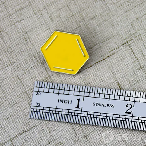 Hexagon Enamel Pins Hexagon Enamel Pins