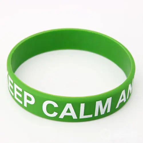 Keep Calm And Smile Custom Wristbands Keep Calm And Smile Custom Wristbands