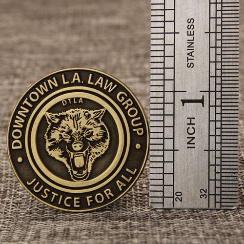 DTLA Custom Antique Brass Lapel Pins