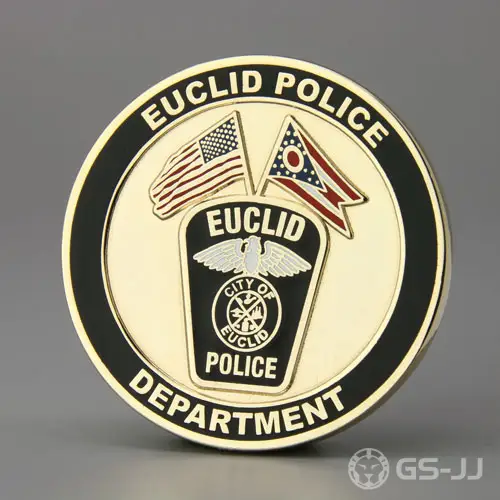 EUCLID Captain Police Custom Coins EUCLID Captain Police Custom Coins