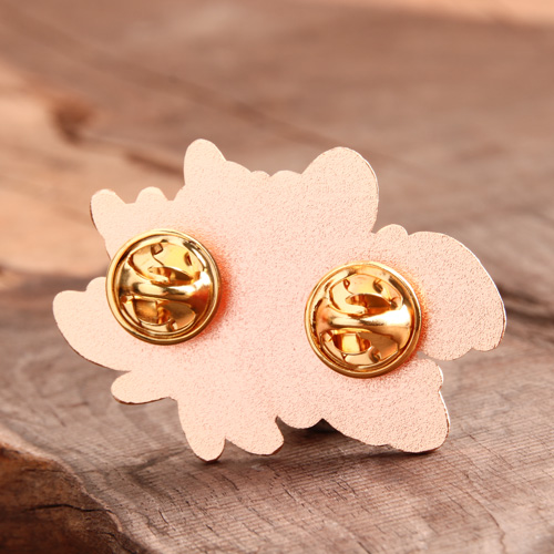 Flower hard enamel pins