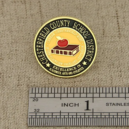 Apple And Book Custom Pin Apple And Book Custom Pin