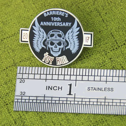 Barriere's 10th Anniversary Custom Lapel Pins