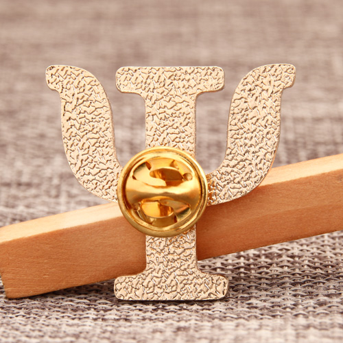 Psi Letter Custom Enamel Pins