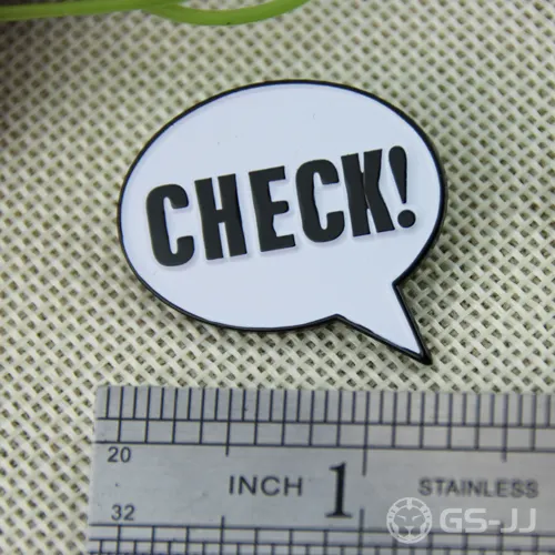 Custom Made Pins for Check Custom Made Pins for Check