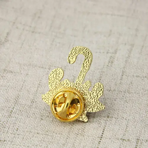 Flowers with Umbrella Lapel Pins