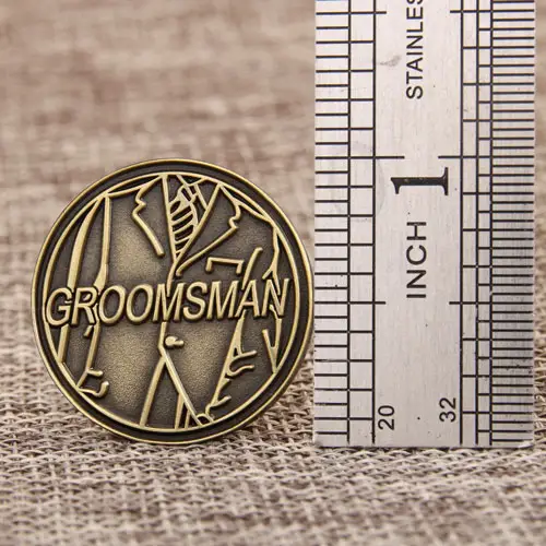 Groomsman custom pins