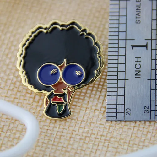 Soft enamel pins for girl Soft enamel pins for girl