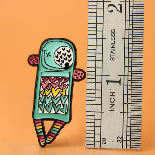 Custom Whimsical Character Enamel Pin Design
