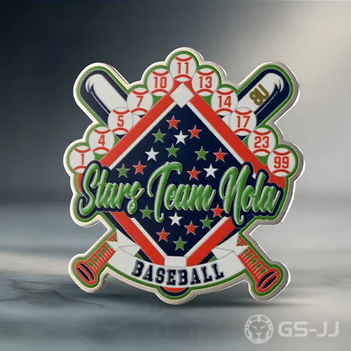 Stars Team Nola Baseball Trading Pins Stars Team Nola Baseball Trading Pins