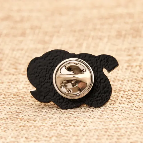 A Peach with Tape Lapel Pins