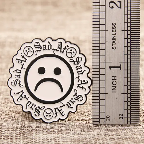 Sad face lapel pins Sad face lapel pins