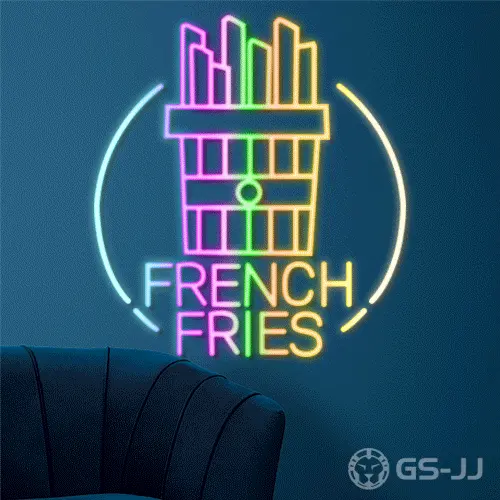 2. French Fries LED Neon Sign 2. French Fries LED Neon Sign