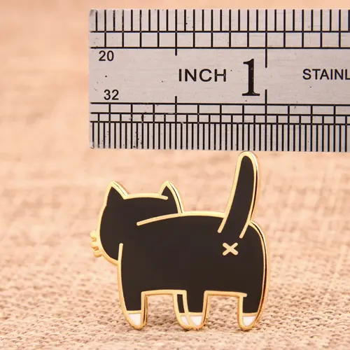 The back of cat enamel pins The back of cat enamel pins