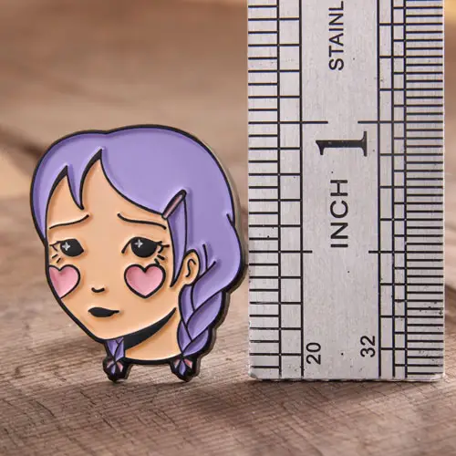 Shy girl lapel pins 