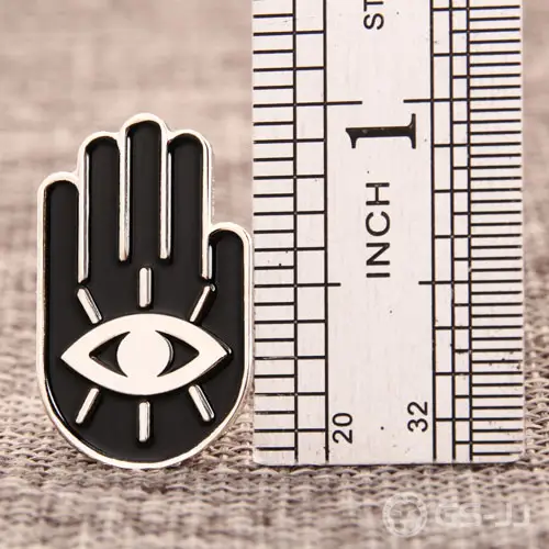 Hand with Eye Custom Pins Hand with Eye Custom Pins