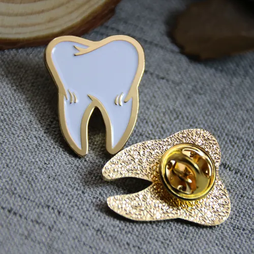 Soft Enamel Lapel Pins for Tooth