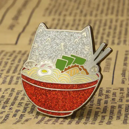 Ramen Cat Custom Pins