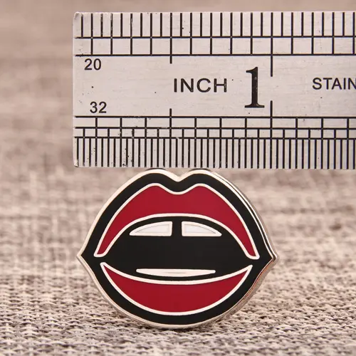 Lip custom enamel pins