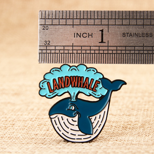 Landwhale Enamel Pins