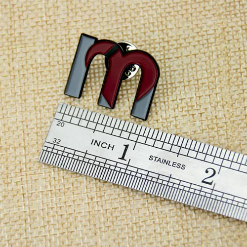 the letter M Enamel Pins the letter M Enamel Pins