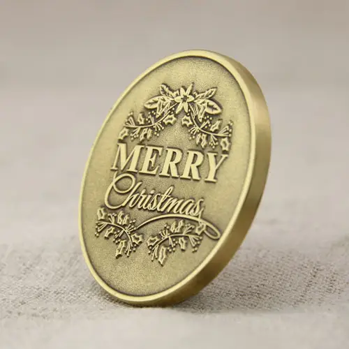 Merry Christmas Challenge Coins