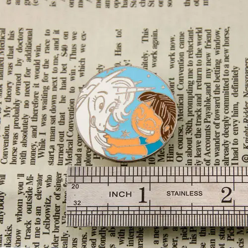 Girl And Unicorn Custom Hard Enamel Pins