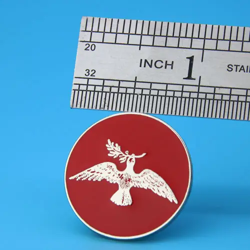 Pigeon And Olive Branch Custom Enamel Pins