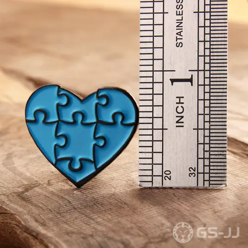 Jigsaw Heart Lapel Pins Jigsaw Heart Lapel Pins