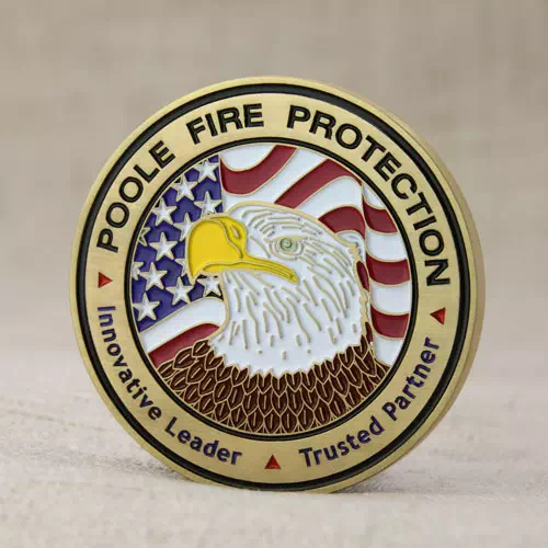 Poole Fire Protection Custom Challenge Coins