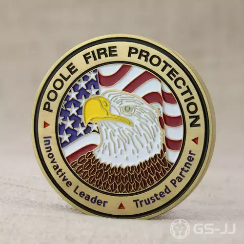 Poole Fire Protection Custom Challenge Coins Poole Fire Protection Custom Challenge Coins
