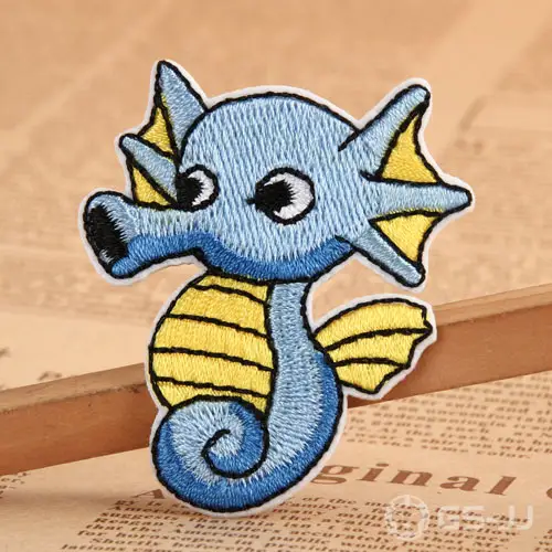 Sea Horse Cheap Custom Embroidered Patches Sea Horse Cheap Custom Embroidered Patches