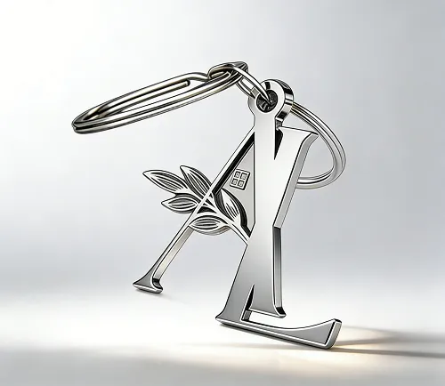 custom metal letter keychains for brand